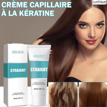 Crème capillaire à la kératine-Lissage et réparation intense