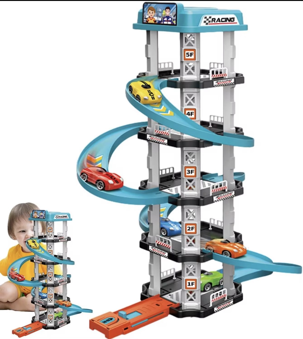 Piste de Course Voiture 5 niveaux - Jouet enfant